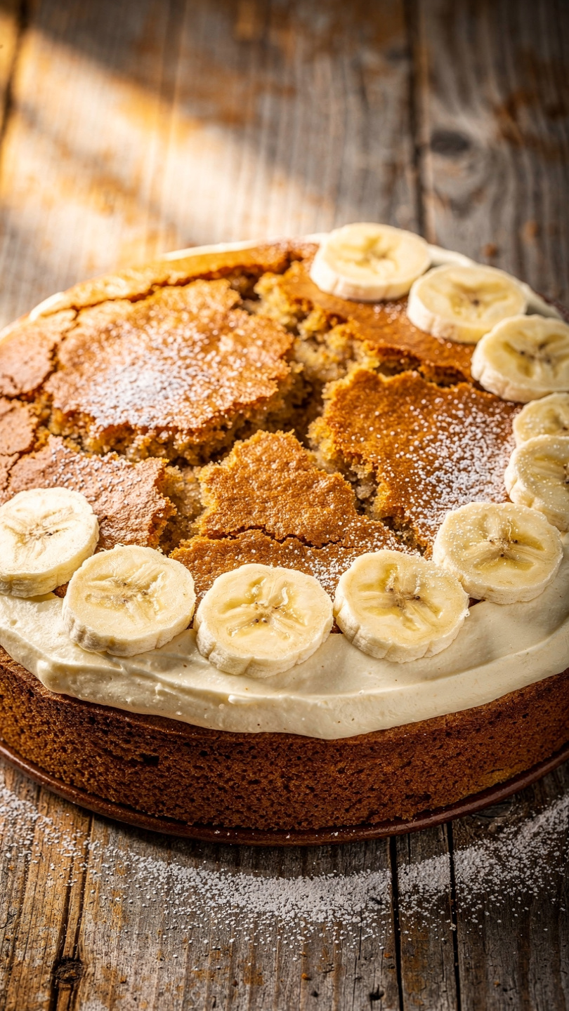 Moist Banana Cake with Cream Cheese Frosting