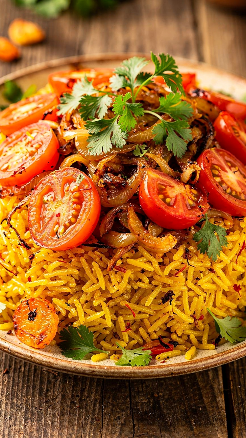 Persian Tomato Rice (Dami Gojeh Farangi)