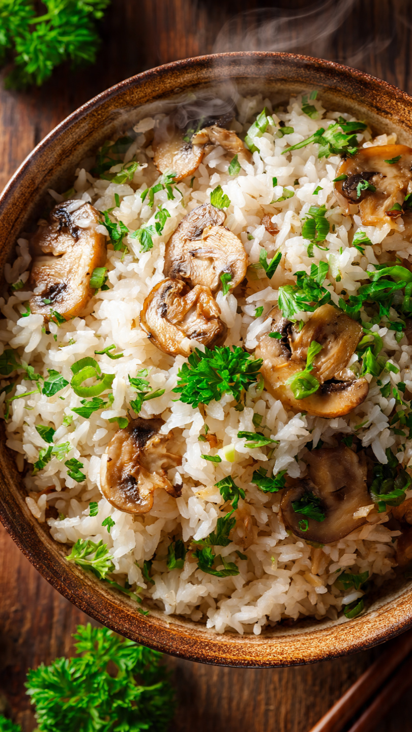 Savory Mushroom Rice (Easy One-Pan Recipe)