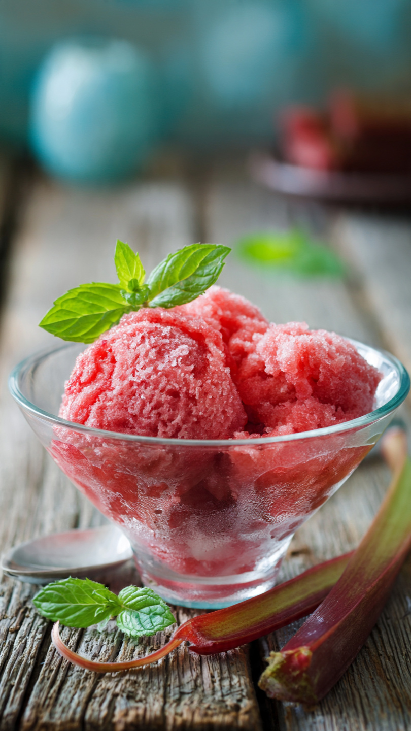 Rhubarb Sorbet