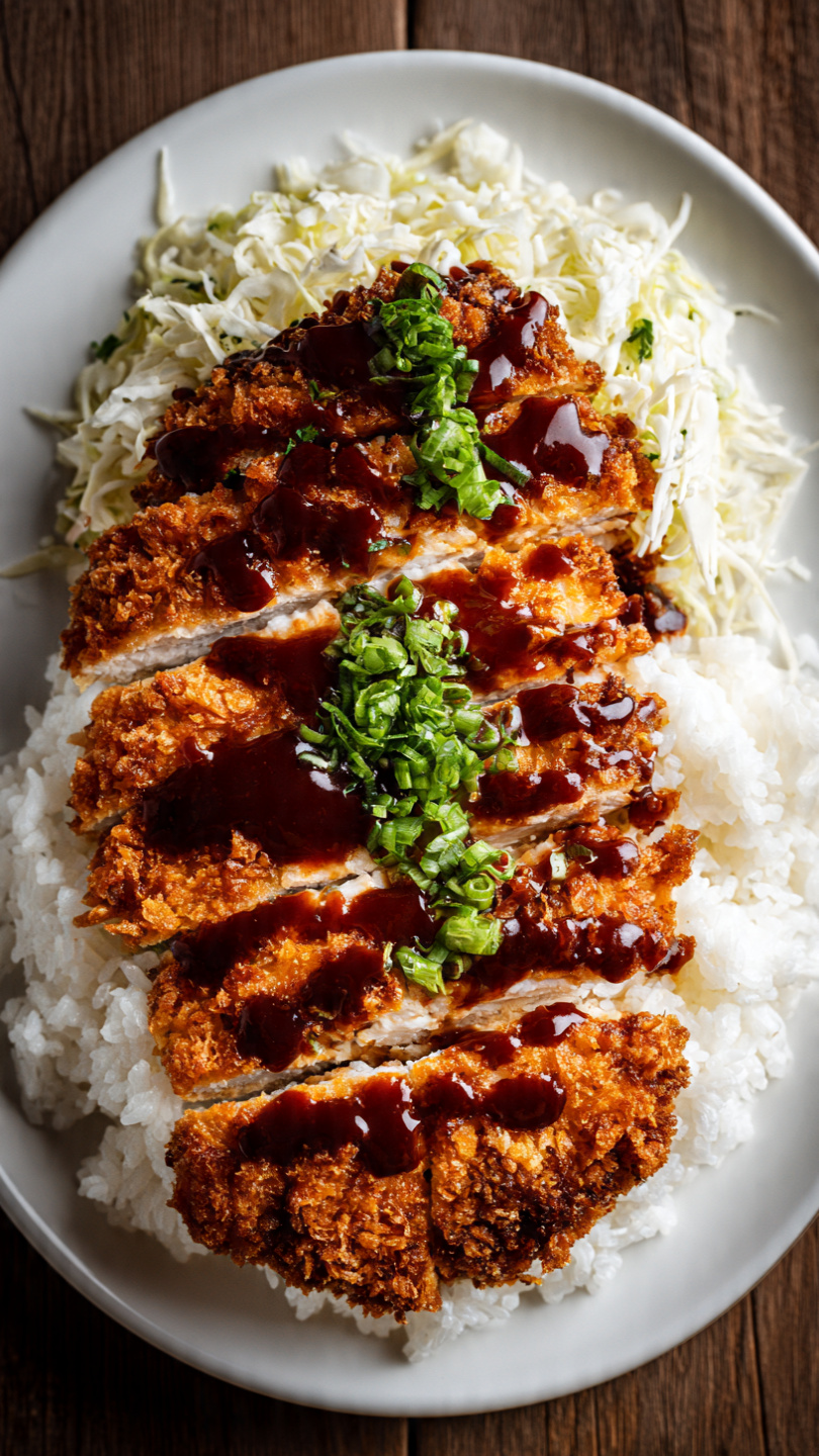 Crispy Chicken Katsu with Tonkatsu Sauce